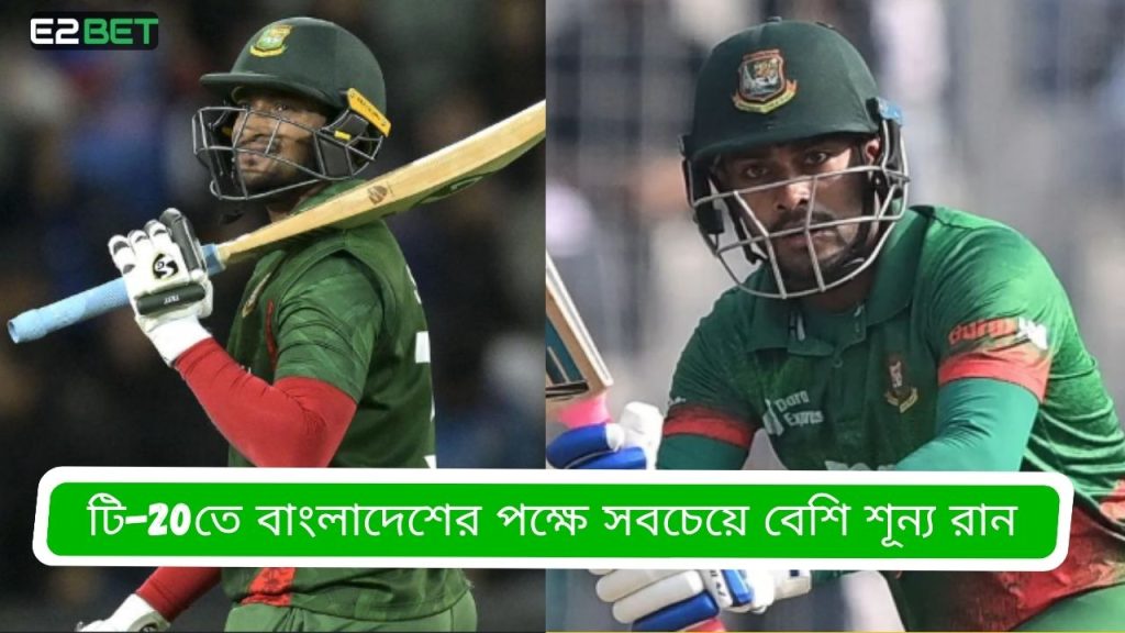 টি-20তে বাংলাদেশের পক্ষে সবচেয়ে বেশি শূন্য