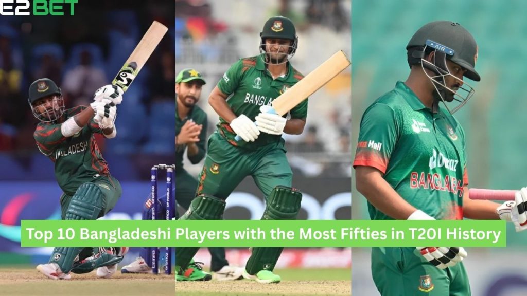 Bangladeshi Players with the Most Fifties in T20I History