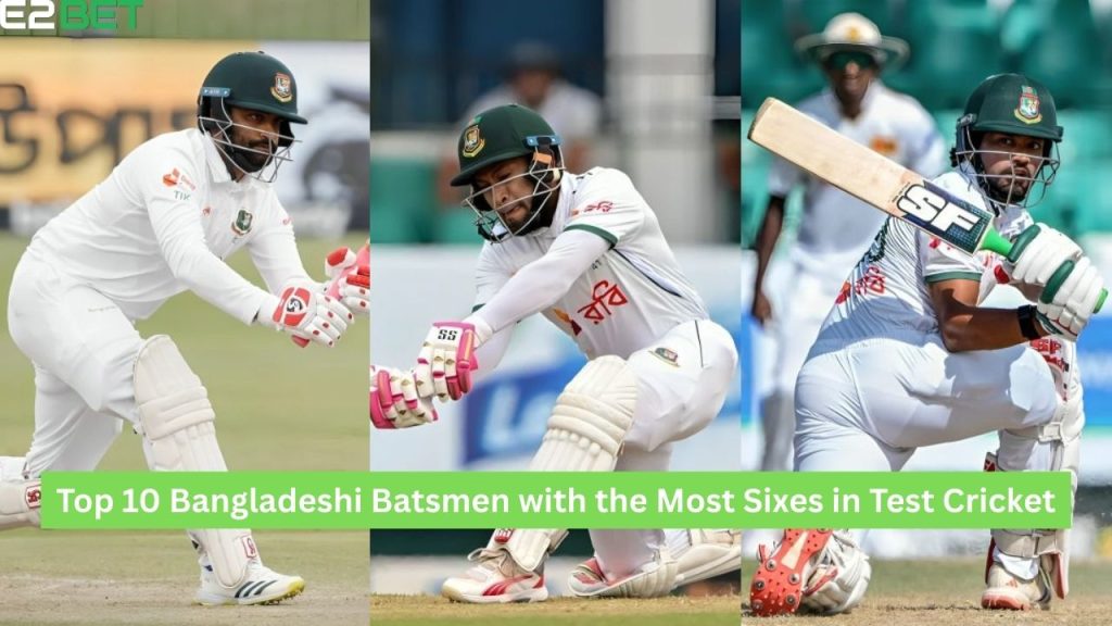 Bangladeshi Batsmen with the Most Sixes in Test Cricket