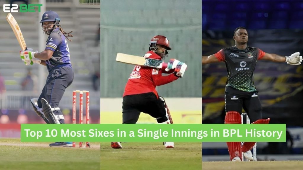 Most Sixes in a Single Innings in BPL History